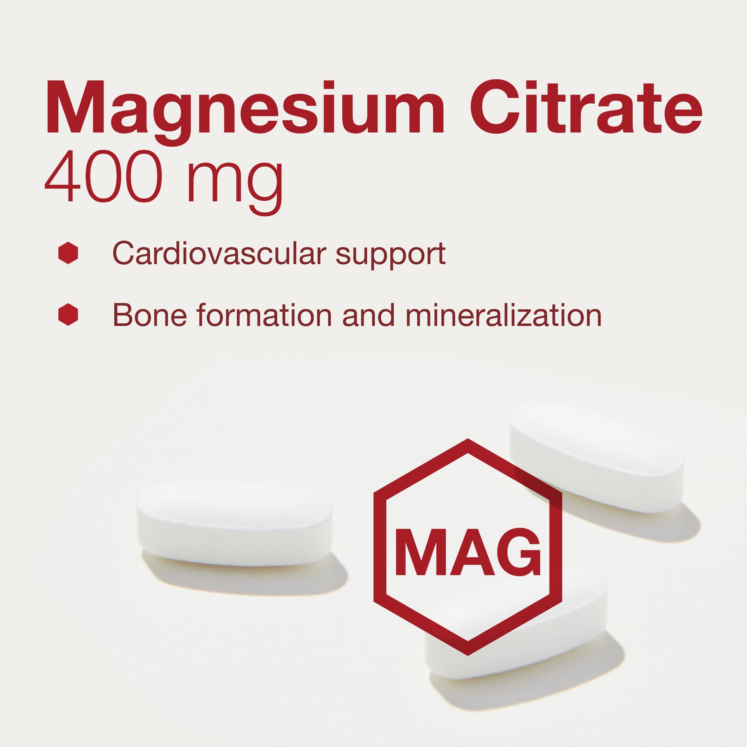 Etiqueta trasera PROTOCOL FOR LIFE BALANCE Magnesio Citrato 400 mg, recomendaciones de uso.