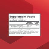 Frasco PROTOCOL FOR LIFE BALANCE Magnesio Citrato 400 mg, fácil dosificación diaria.