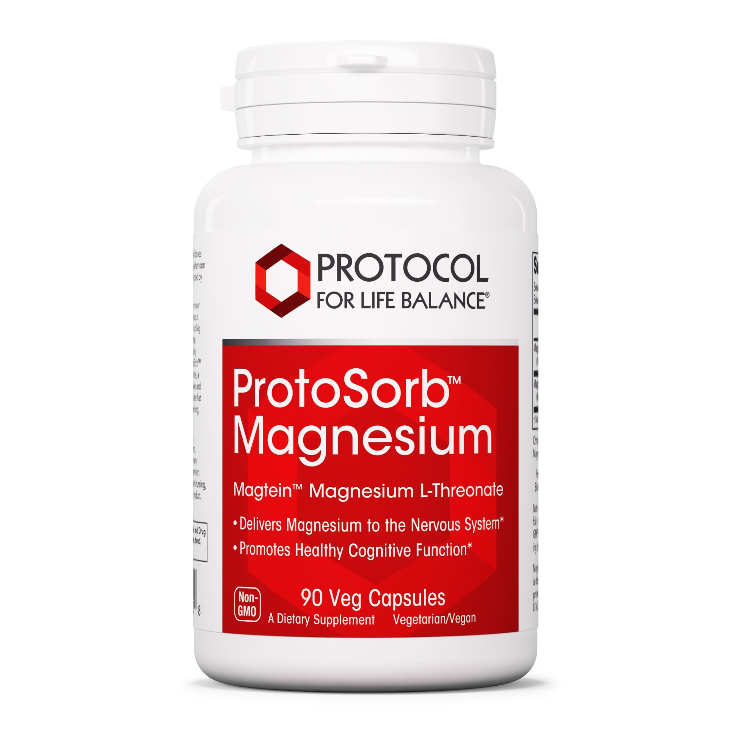 Magtein PROTOCOL FOR LIFE BALANCE sobre bote con etiqueta clara para enfoque diario