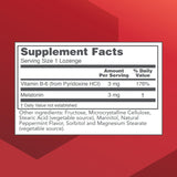 Envase de 120 pastillas melatonina 3 mg Protocol for Life Balance para uso nocturno
