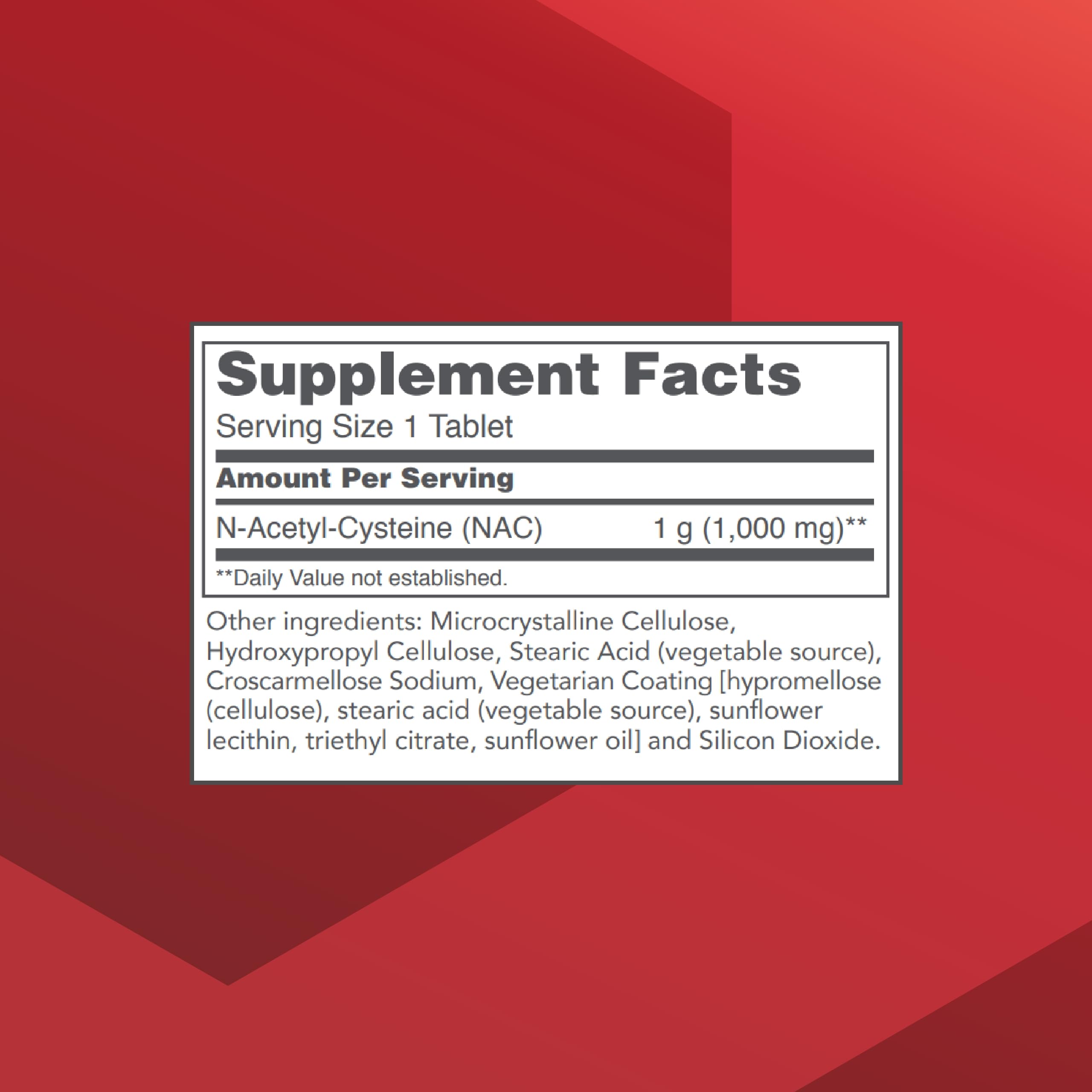 PROTOCOL FOR LIFE BALANCE NAC 1000 mg etiqueta muestra ingredientes libres de gluten