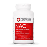PROTOCOL FOR LIFE BALANCE NAC 1000 mg frasco con tabletas, apoyo potencial al glutatión
