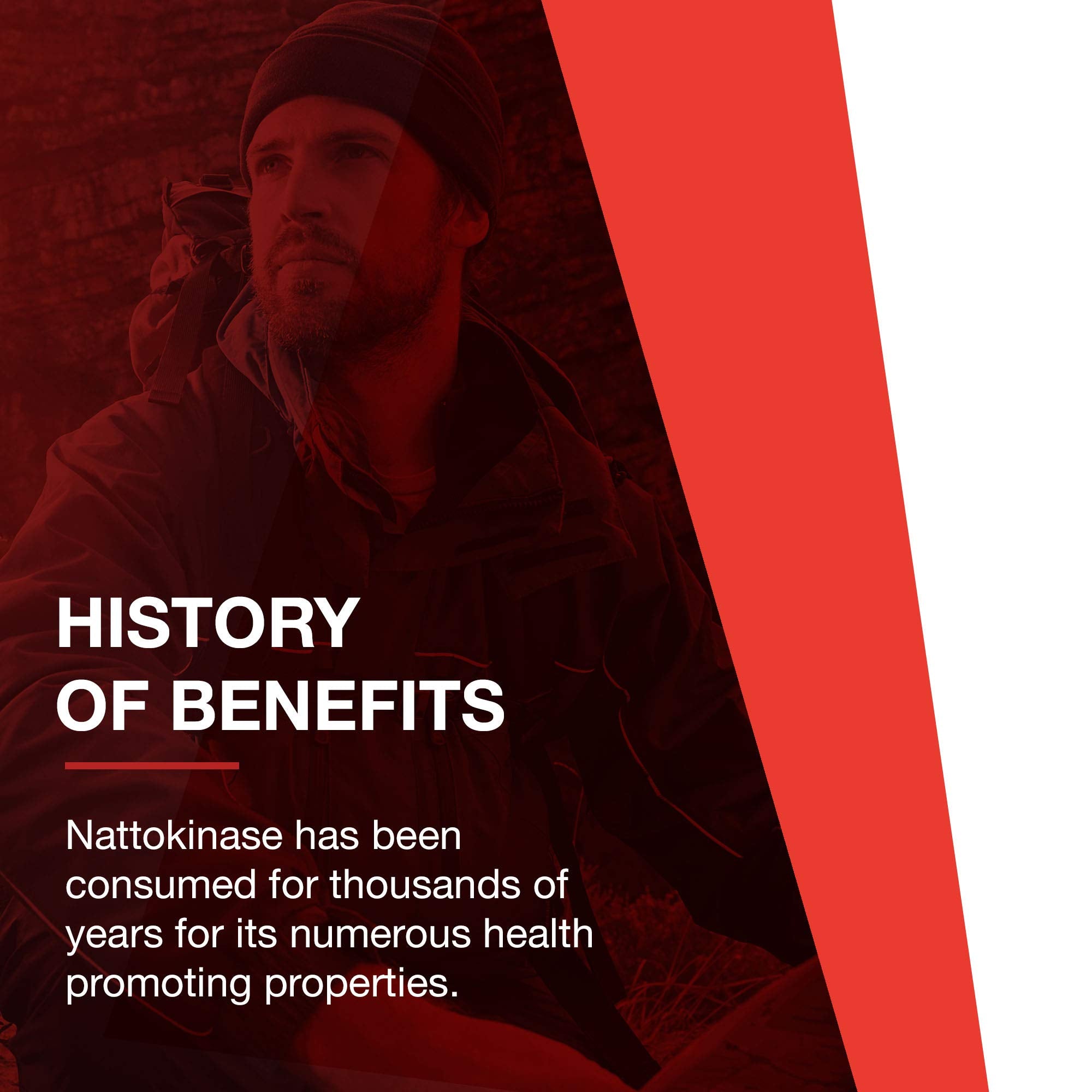 Cápsulas nattokinase en blíster PROTOCOL FOR LIFE BALANCE, dosis estable para uso diario.