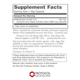 Nattokinasa PROTOCOL FOR LIFE BALANCE, cápsulas en primer plano, uso diario para salud cardiovascular.