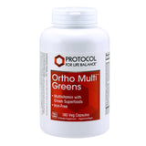 PROTOCOL FOR LIFE BALANCE Ortho Multi Greens: envase, práctico para uso diario.