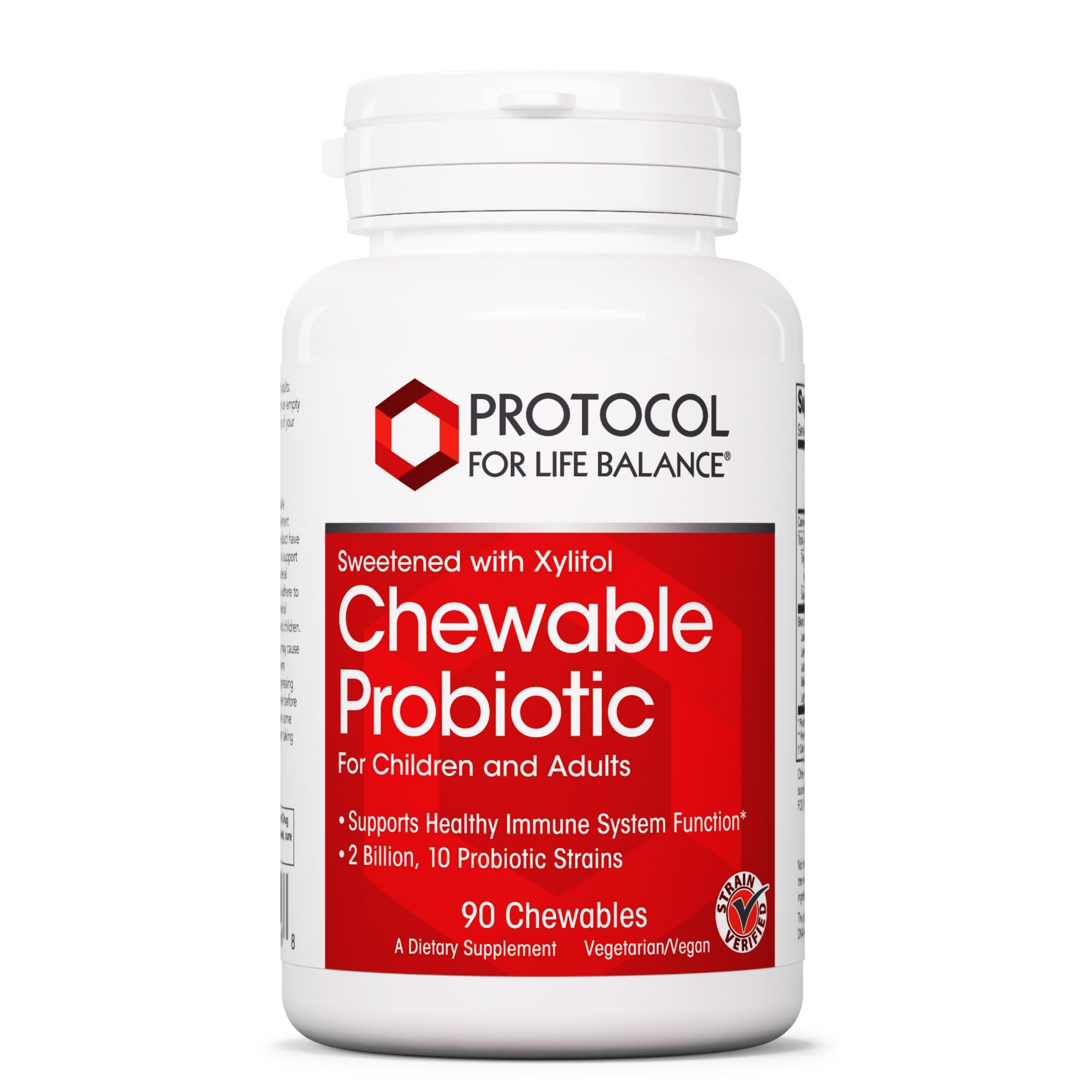 PROTOCOL FOR LIFE BALANCE Probiotico masticable con 2 mil millones CFU para apoyar la salud digestiva