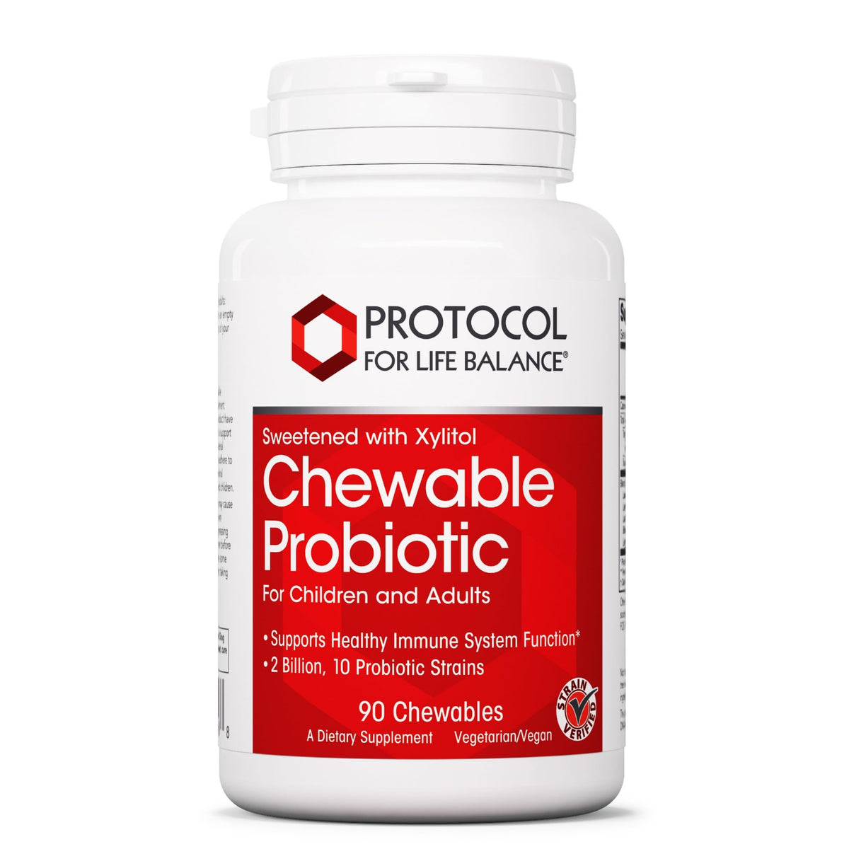 PROTOCOL FOR LIFE BALANCE Probiotico masticable con 2 mil millones CFU para apoyar la salud digestiva