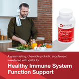 PROTOCOL FOR LIFE BALANCE Probiotico masticable con 10 cepas verificadas para adhesión intestinal