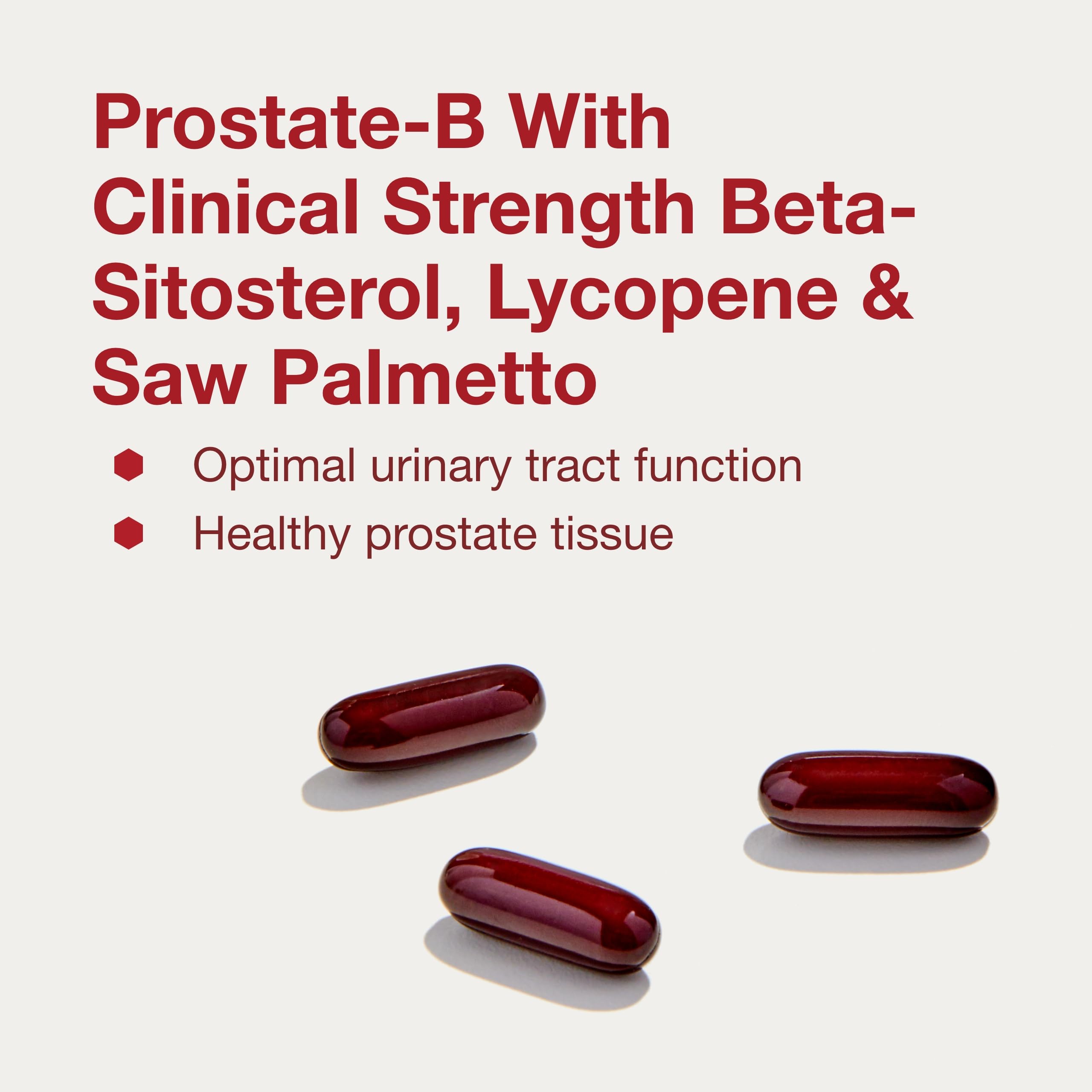 PROSTATE-B de Protocol For Life Balance: etiqueta trasera con información nutricional.