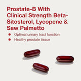 PROSTATE-B de Protocol For Life Balance: etiqueta trasera con información nutricional.