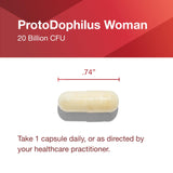 Frente del frasco de ProtoDophilus Woman con etiqueta clara.