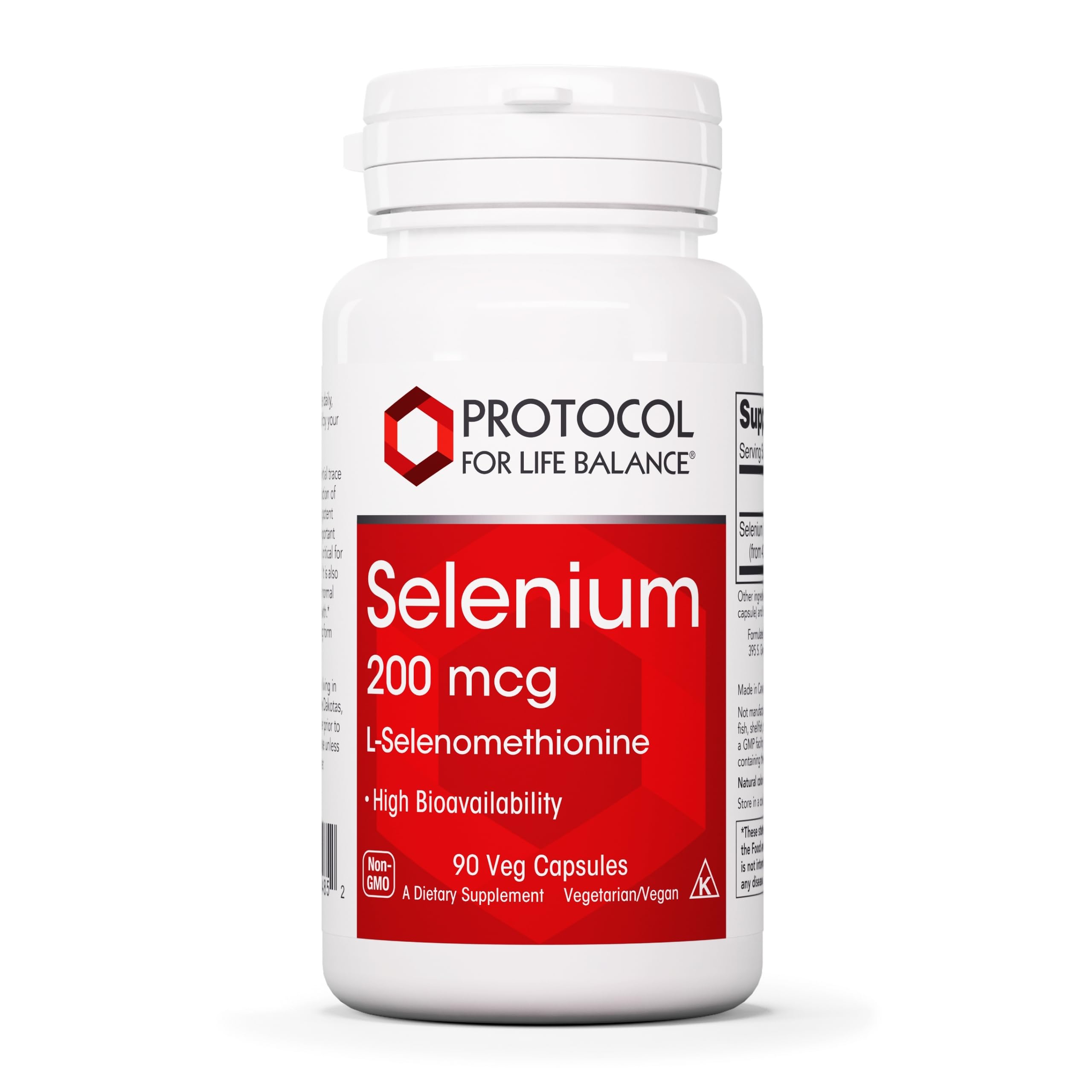 PROTOCOL FOR LIFE BALANCE Selenio 200 mcg en cápsulas vegetales, apoya el sistema inmunitario.