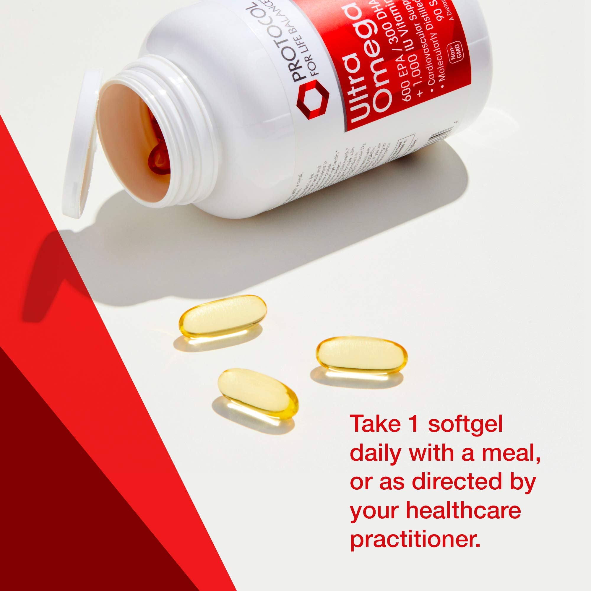 PROTOCOL FOR LIFE BALANCE Ultra Omega 3-D DHA y EPA para apoyo potencial del sistema nervioso