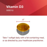 PROTOCOL FOR LIFE BALANCE Vitamina D3 5000IU — presentación de 120 cápsulas blandas