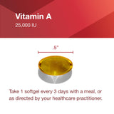 Vitamina A PROTOCOL FOR LIFE BALANCE, cápsulas softgel de ingestión suave
