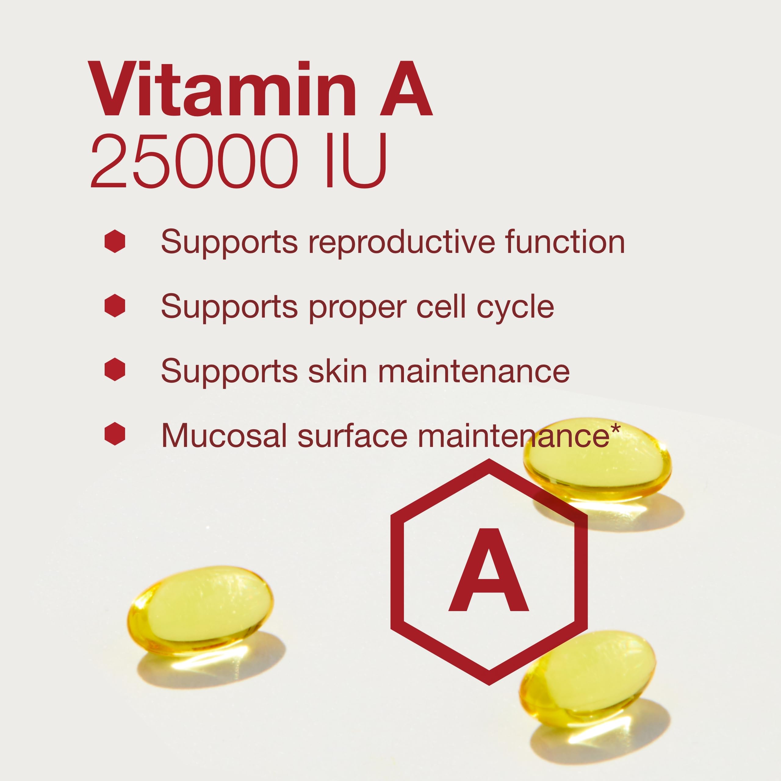 Vitamina A PROTOCOL FOR LIFE BALANCE, envase externo protege la calidad del suplemento