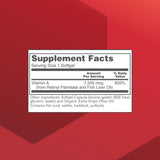Vitamina A PROTOCOL FOR LIFE BALANCE, etiqueta frontal con información clara para uso seguro