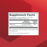 Vitamina D3 líquida PROTOCOL FOR LIFE BALANCE con 400 UI por porción.