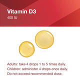 Líquido claro de Vitamina D3 líquida PROTOCOL FOR LIFE BALANCE listo para mezclar.