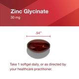 PROTOCOL FOR LIFE BALANCE Zinc Glycinate 30mg, capuchón, cierre seguro.