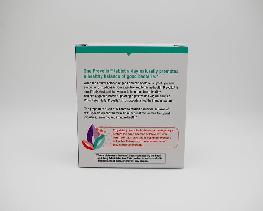 Provella: caja con etiqueta de probiótico para salud femenina.
