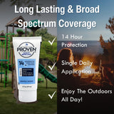 Loción Proven: aplicación en piel para protección rápida durante actividades al aire libre.
