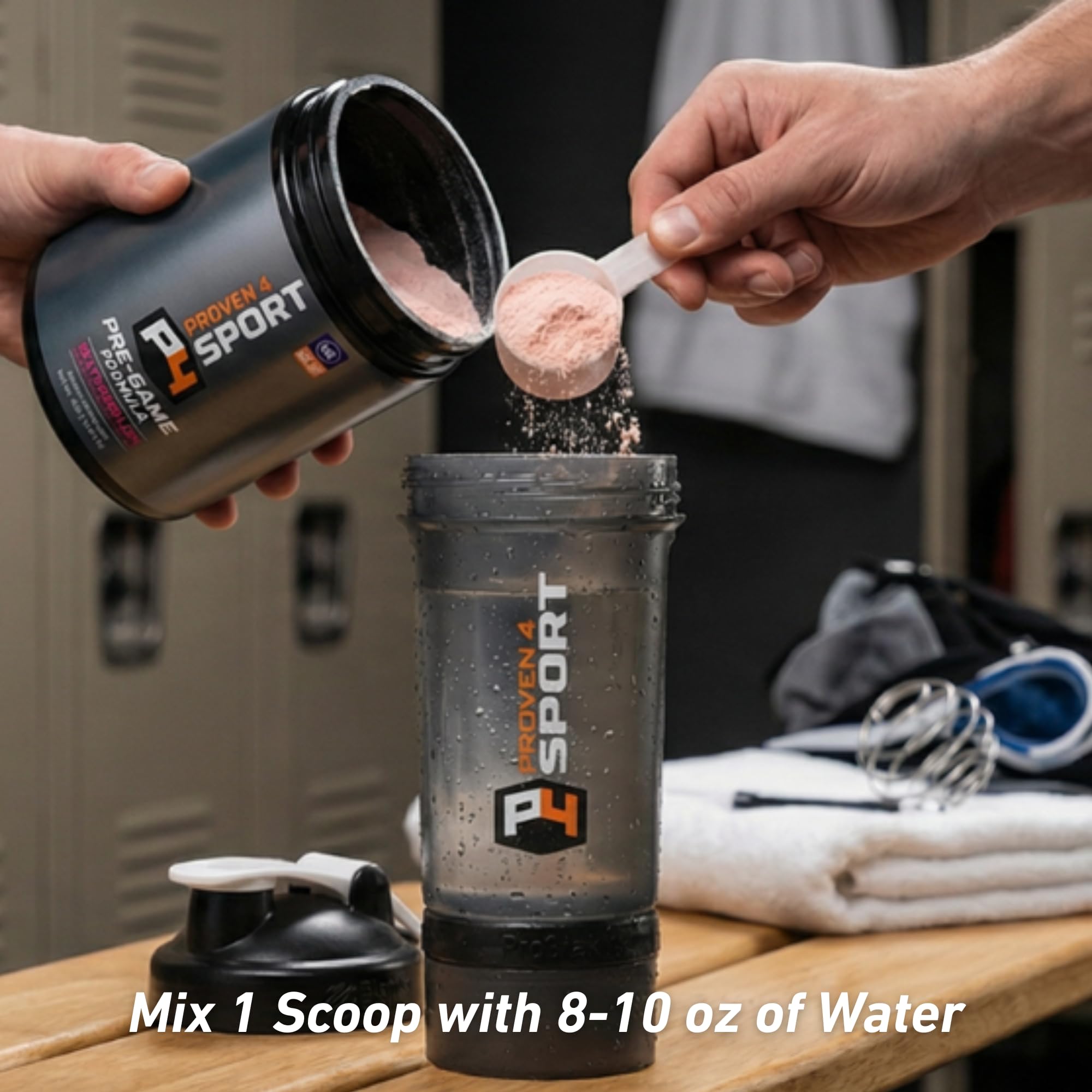 Proven4 Sport Pre Entrenamiento etiqueta nutricional útil para atletas.