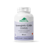 Provita GABA Complejo: botella vertido para relajación suave y natural.