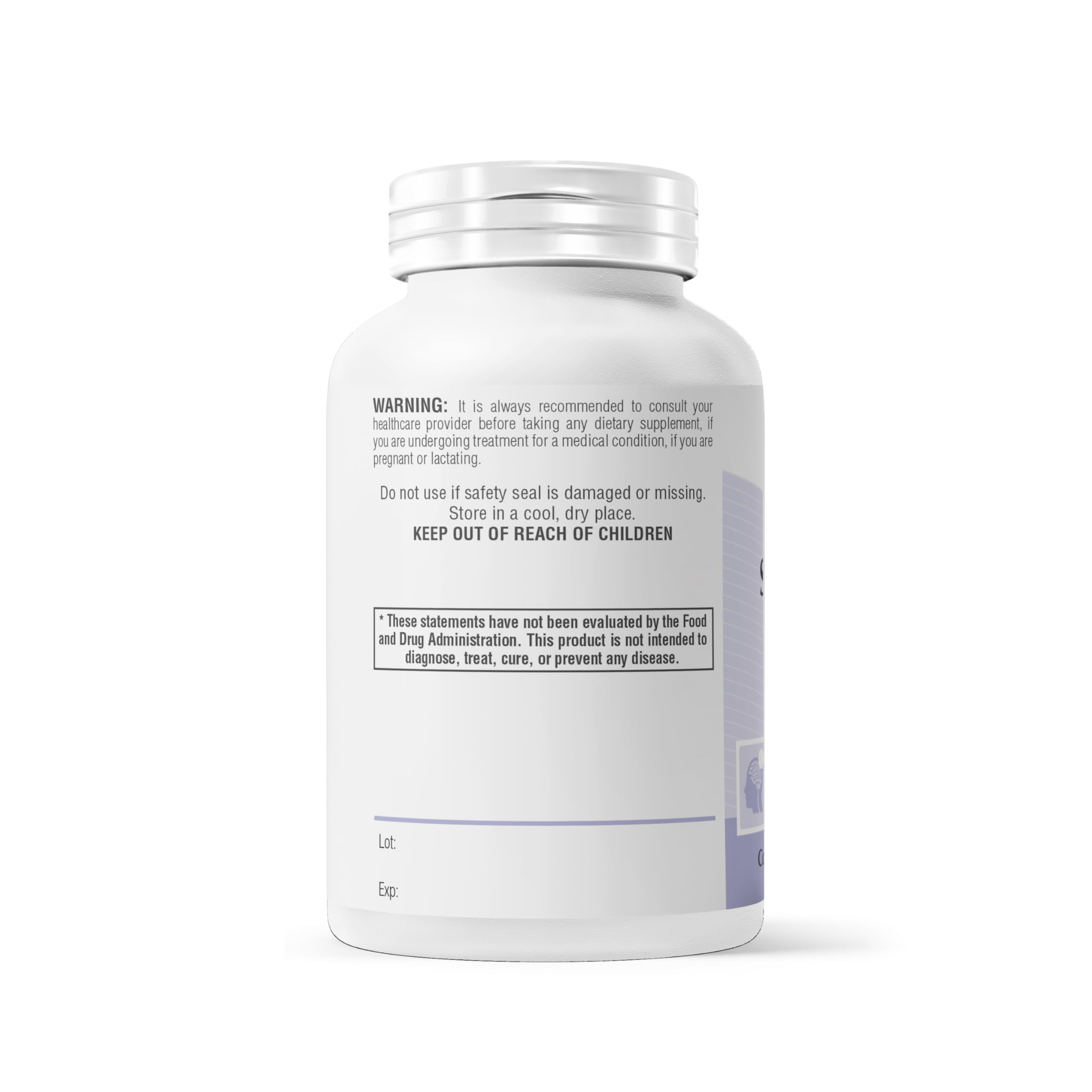 Provita GABA Complejo: etiqueta detallada que destaca B6 y glutamato.
