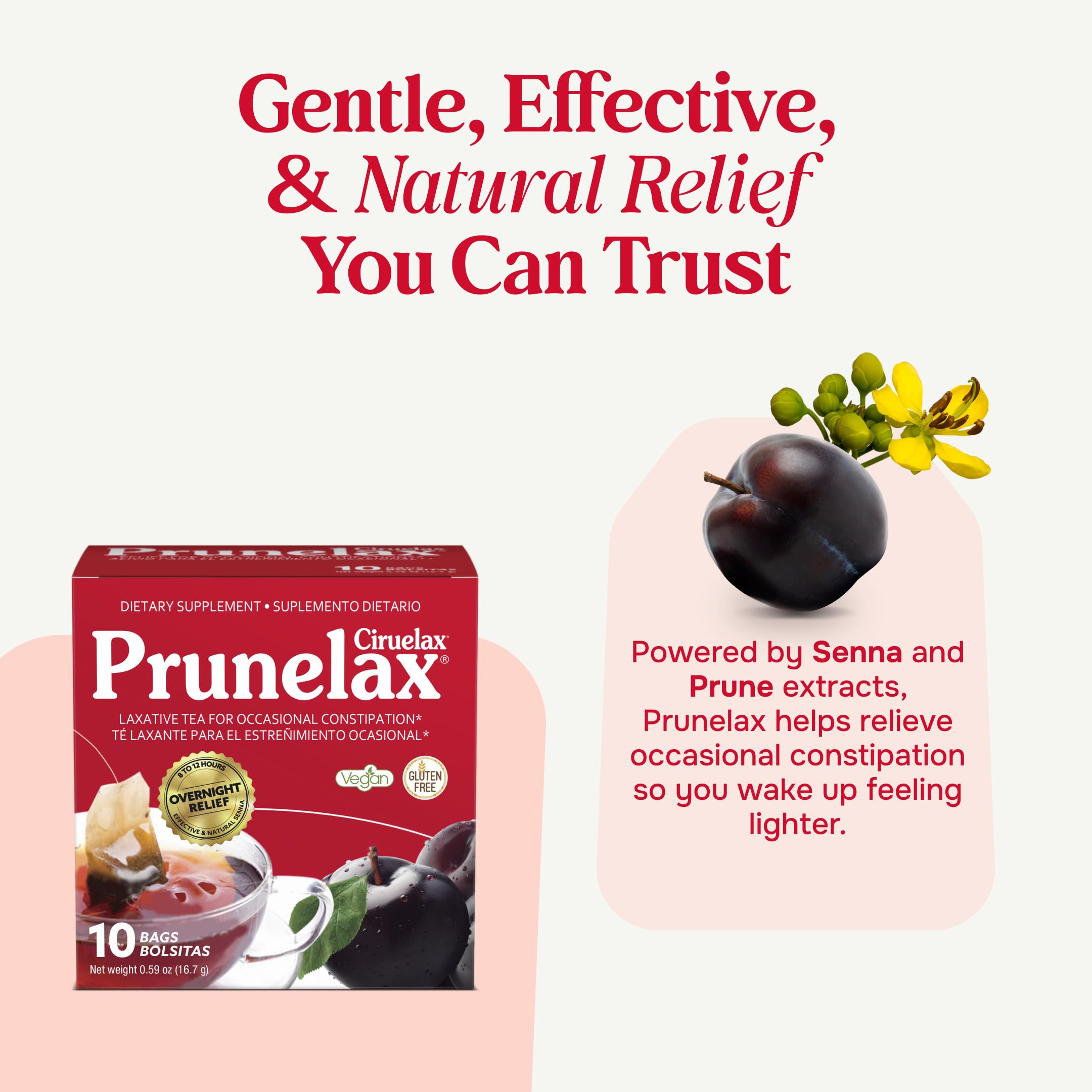 Prunelax Ciruelax te para dormir, infusión relajante nocturna