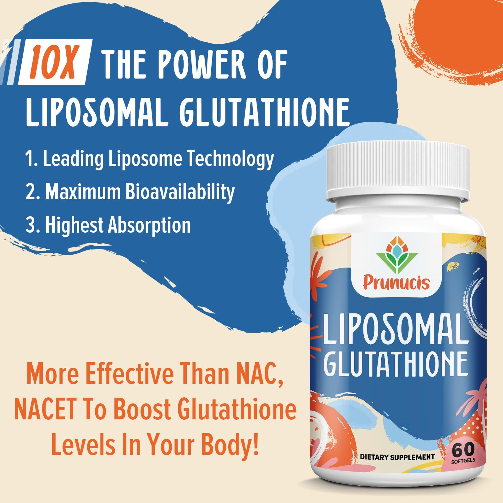Absorción celular mejorada con liposomas de Prunucis.