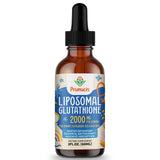 Prunucis Glutatión Liposomal líquido en botella, posible apoyo antioxidante diario.