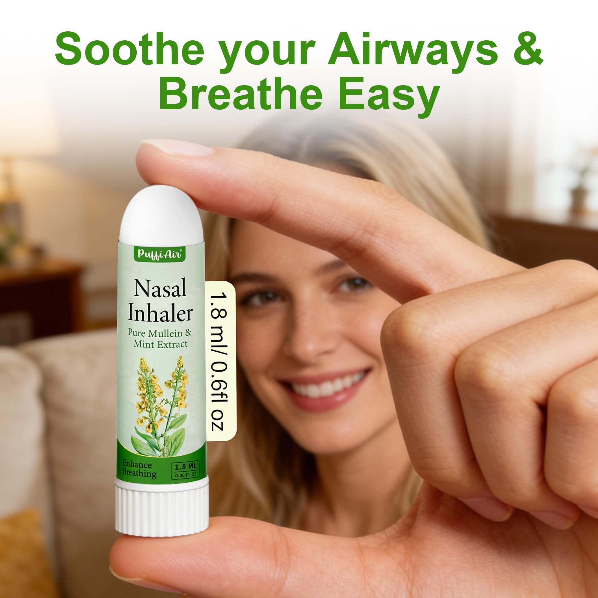 Puffiair menta hoja, sensación refrescante para respiración