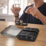 PULIV Separadores móviles de pastillas, cada día independiente para llevar.
