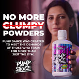 Pump Sauce mezcla rápida en vaso, lista para beber.