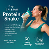 Bebida fría con Puori CP1 y frutas para un batido nutritivo