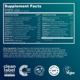 Puori Vegano Multivitamínico, cápsulas moradas naturales por extracto de zanahoria.