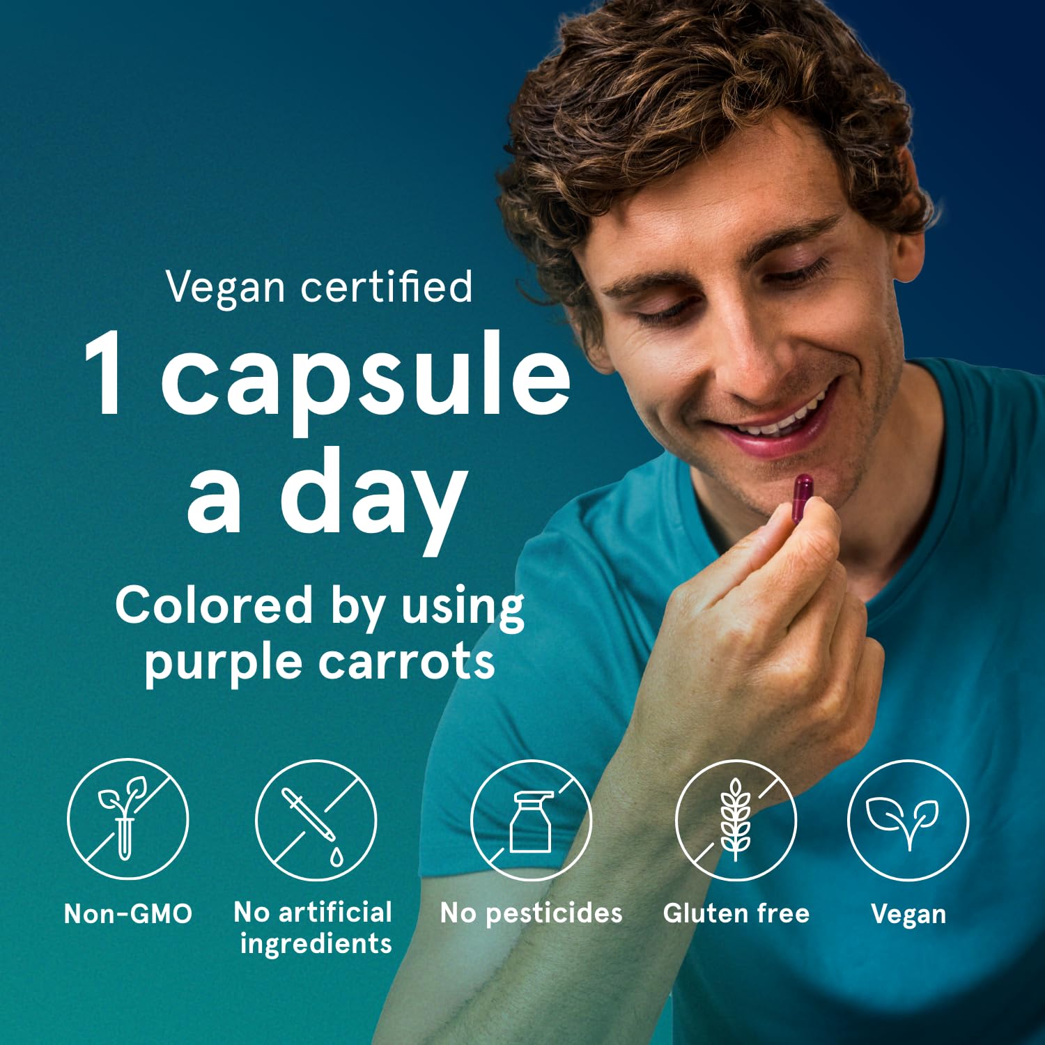 Puori Vegano Multivitamínico, ingredientes vegetales, D3 de liquen y minerales biodisponibles.