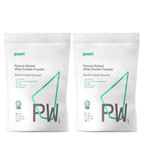 Puori PW1 Proteína de Suero, polvo de vainilla bourbon en lata, ideal para recuperación.