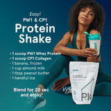 Puori PW1 shake with almond milk after workout supports muscle recovery