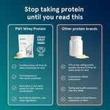 Vanilla Puori PW1 powder blended into a smoothie for daily protein