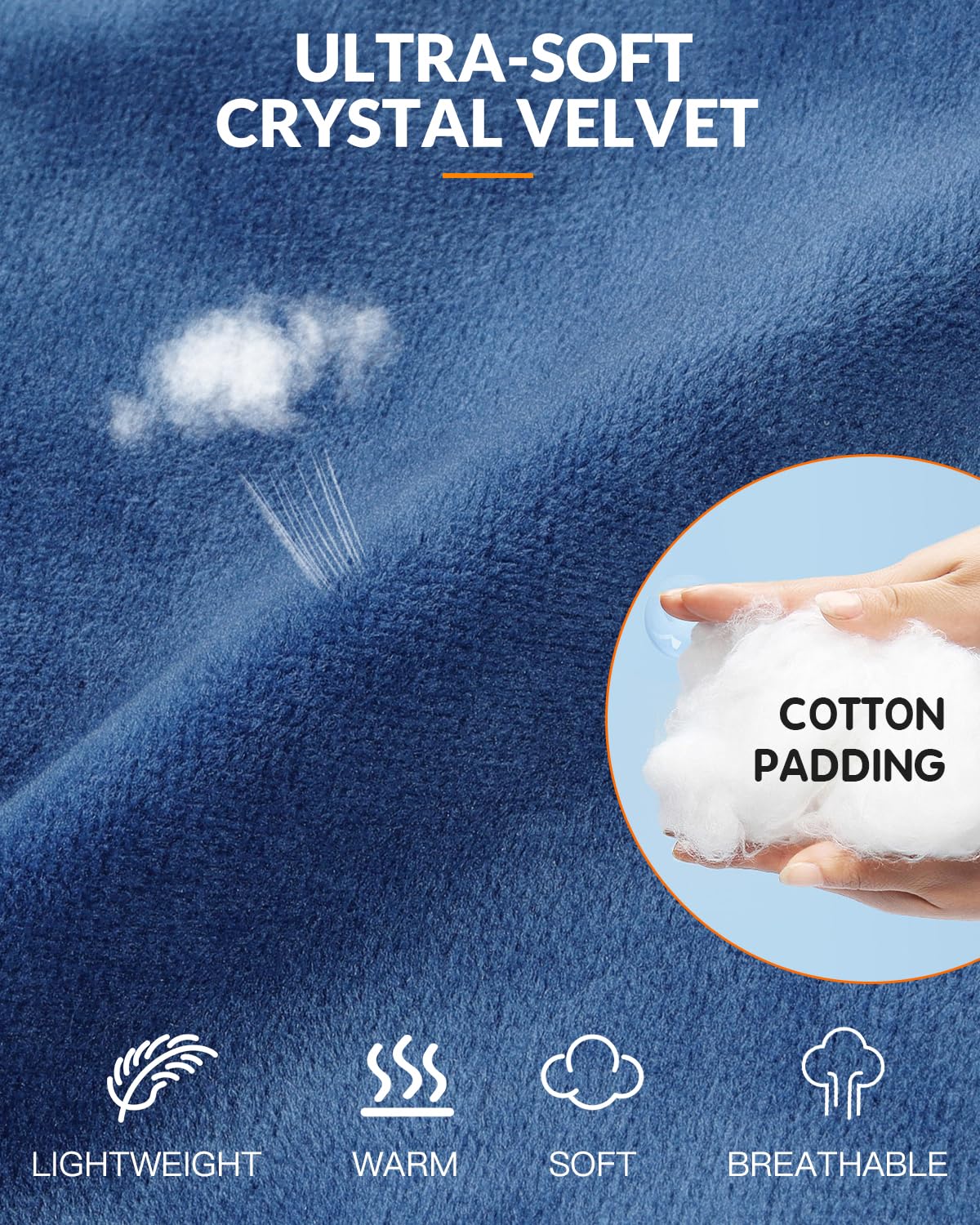 Diseño de 63 pulgadas de Pupdumm cubriendo cuello para calor continuo.