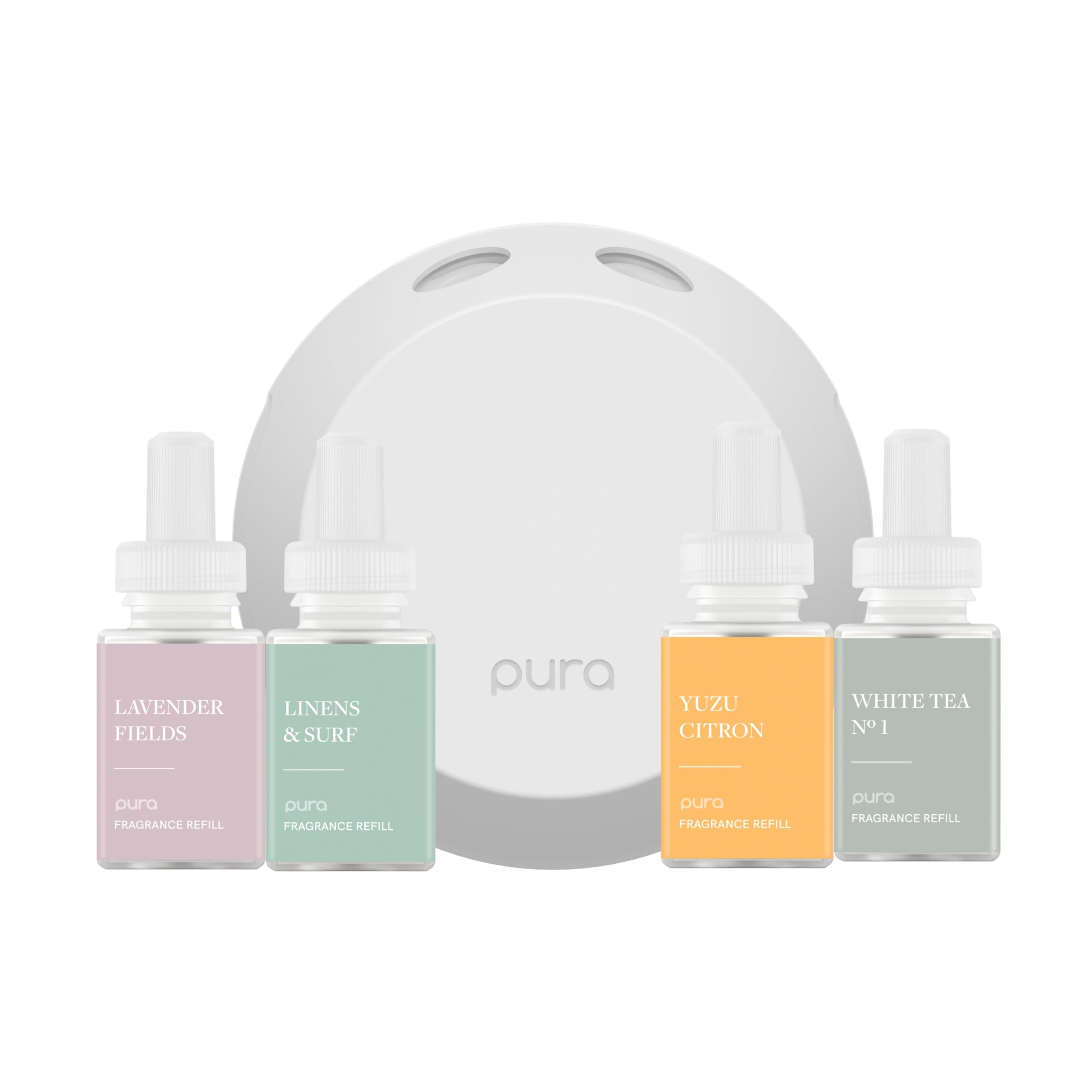Pura 4 difusor-hogar-sin-agua aroma duradero para salas.