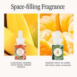 Pura 4 fragancia Maui Mango, aroma afrutado para escapar a un paraíso tropical.
