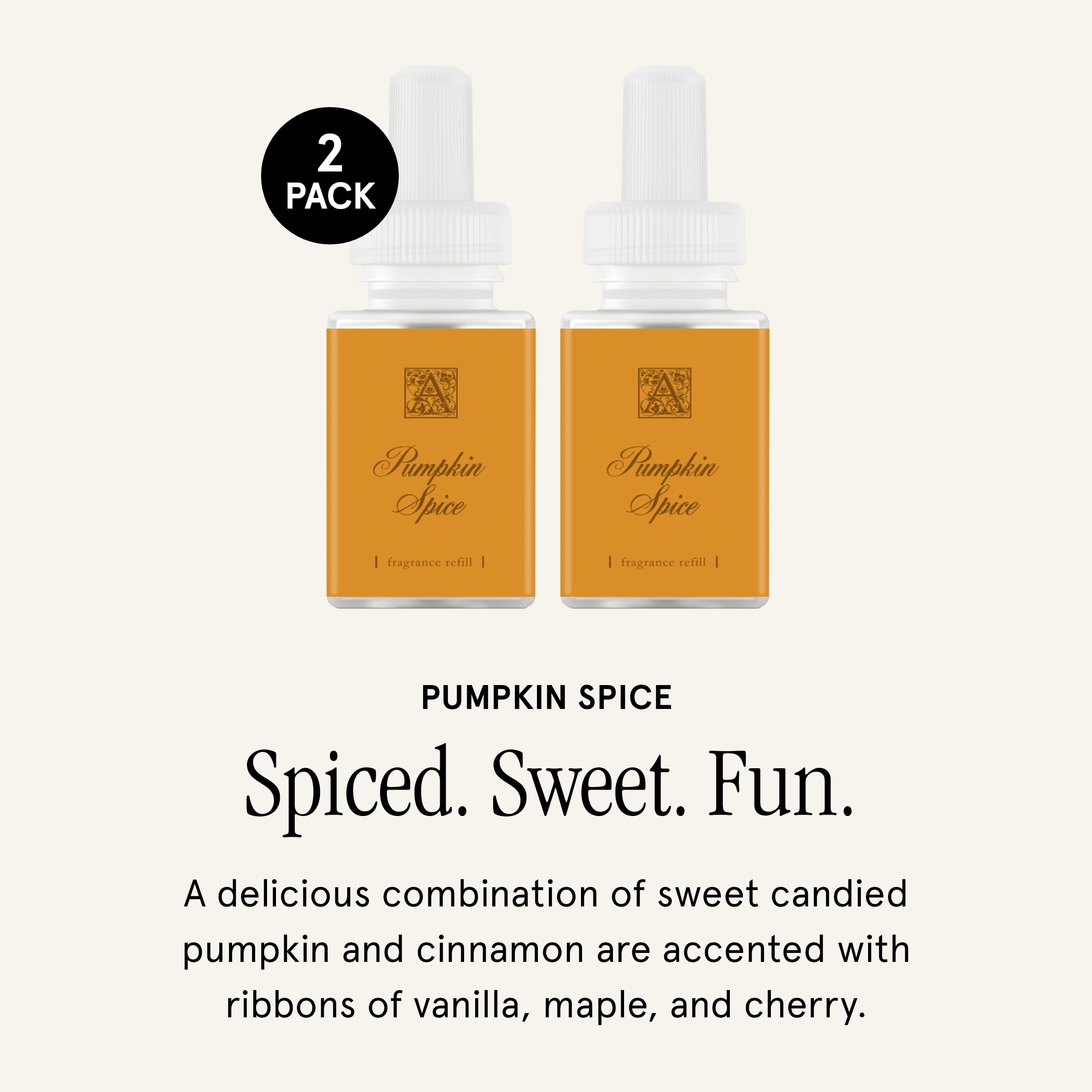 Pura Aromatique vainilla crema, aroma suave que realza el ambiente.