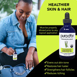 PURA D'OR Lemongrass, cuidado de piel para tono uniforme y brillo natural.