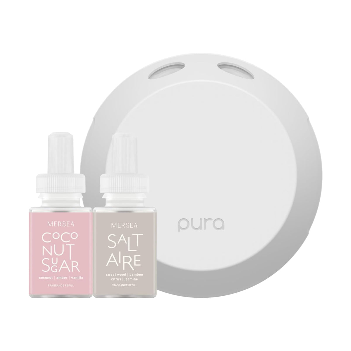 Pura 4, difusor inteligente, muestra fragancia personalizable para la sala.