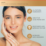 PURA D'OR Aceite de Onagra Orgánico con aroma suave para cuidado diario.