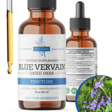 Pura Herba Blue Vervain, botella de tintura, promueve relajación suave.