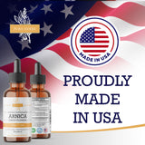 Pura Herba Arnica en uso, dosis simples para el cuidado muscular diario.